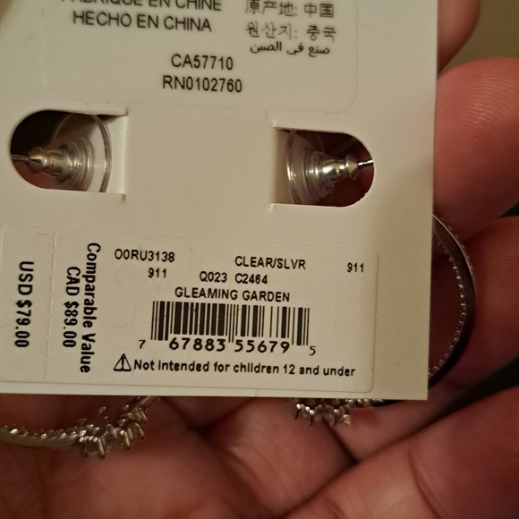 Kate Spade Gleaming Gardenia Flower Hoops - Picture 2 of 2